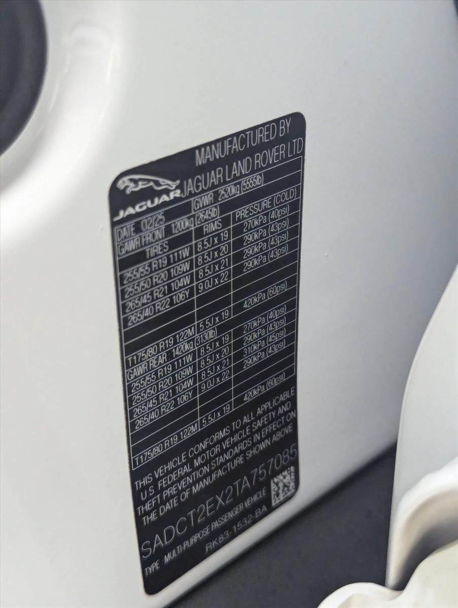 2026 Jaguar F-PACE R-Dynamic S P250 AWD