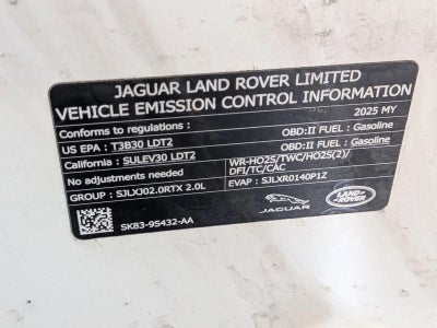 2025 Jaguar F-PACE R-Dynamic S P250 AWD