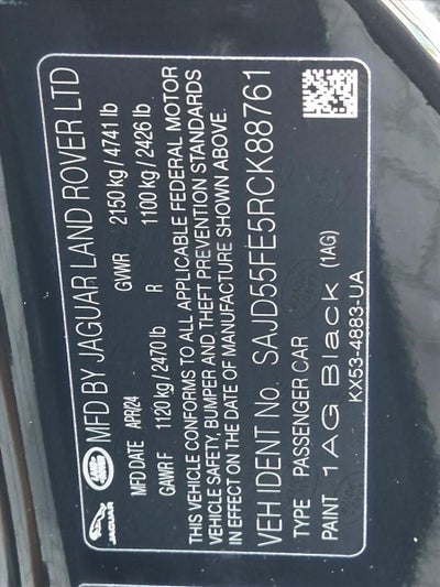 2024 Jaguar F-TYPE Convertible P575 R75 AWD