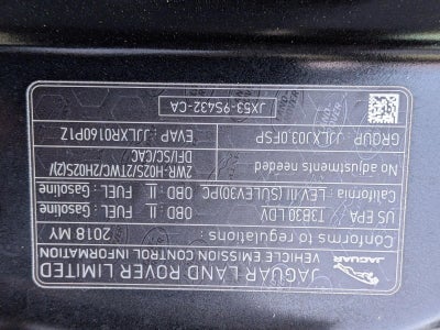 2018 Jaguar F-TYPE Coupe Auto 400 Sport