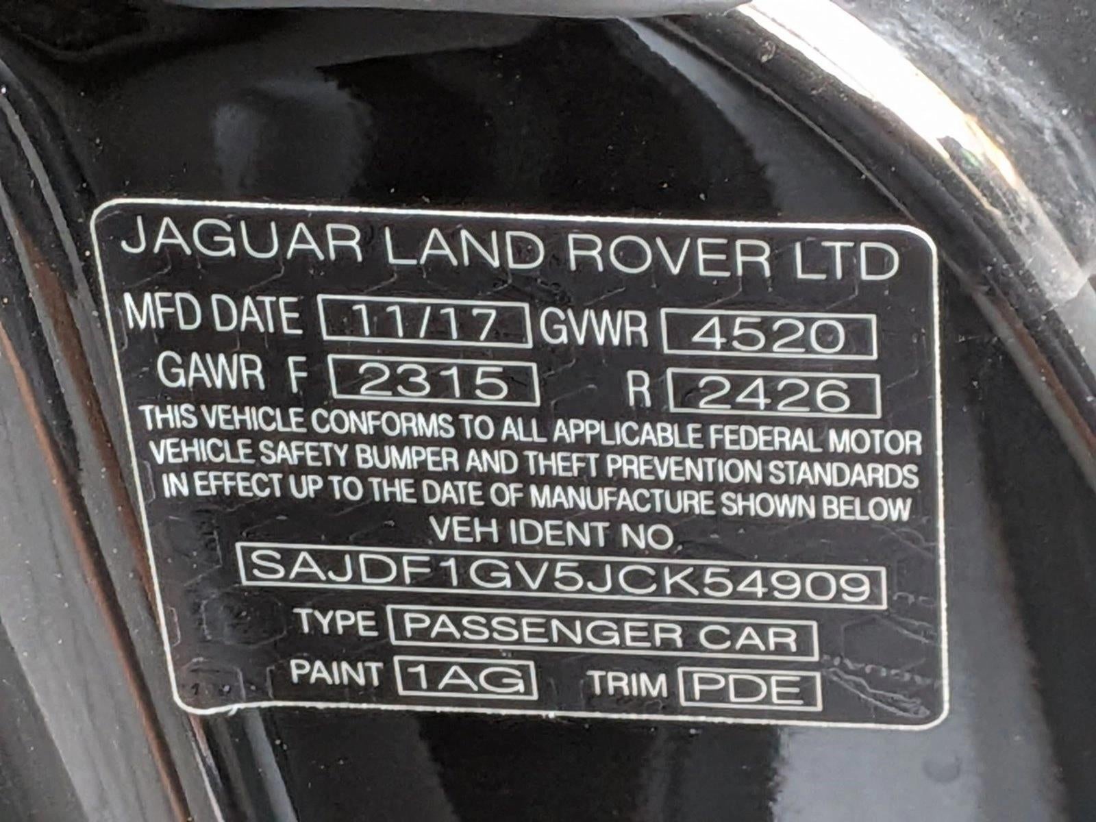 2018 Jaguar F-TYPE Coupe Auto 400 Sport