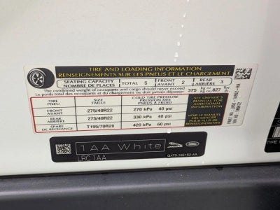 2020 Land Rover Range Rover SWB