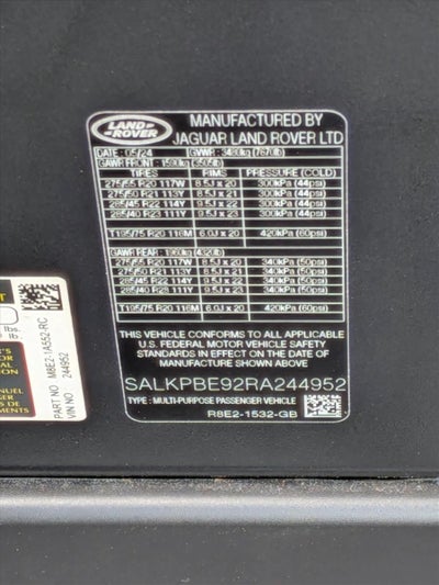 2024 Land Rover Range Rover P530 SE LWB 7 Seat