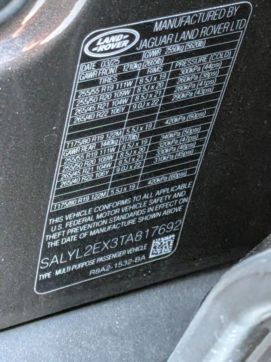 2026 Land Rover Range Rover Velar P250 Dynamic SE *Ltd Avail*