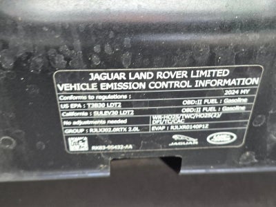 2024 Land Rover Range Rover Velar P250 Dynamic SE