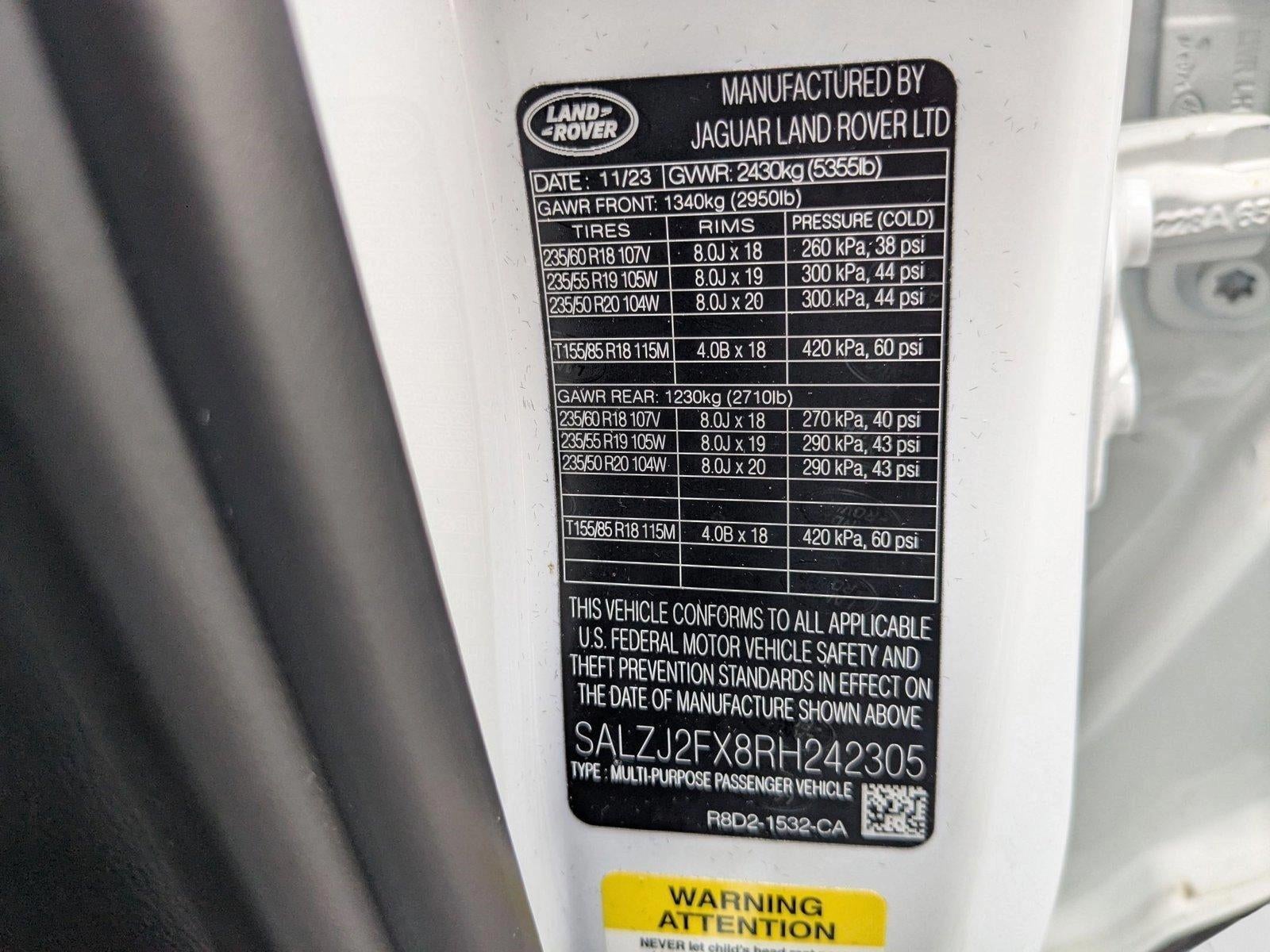 2024 Land Rover Range Rover Evoque Core S AWD