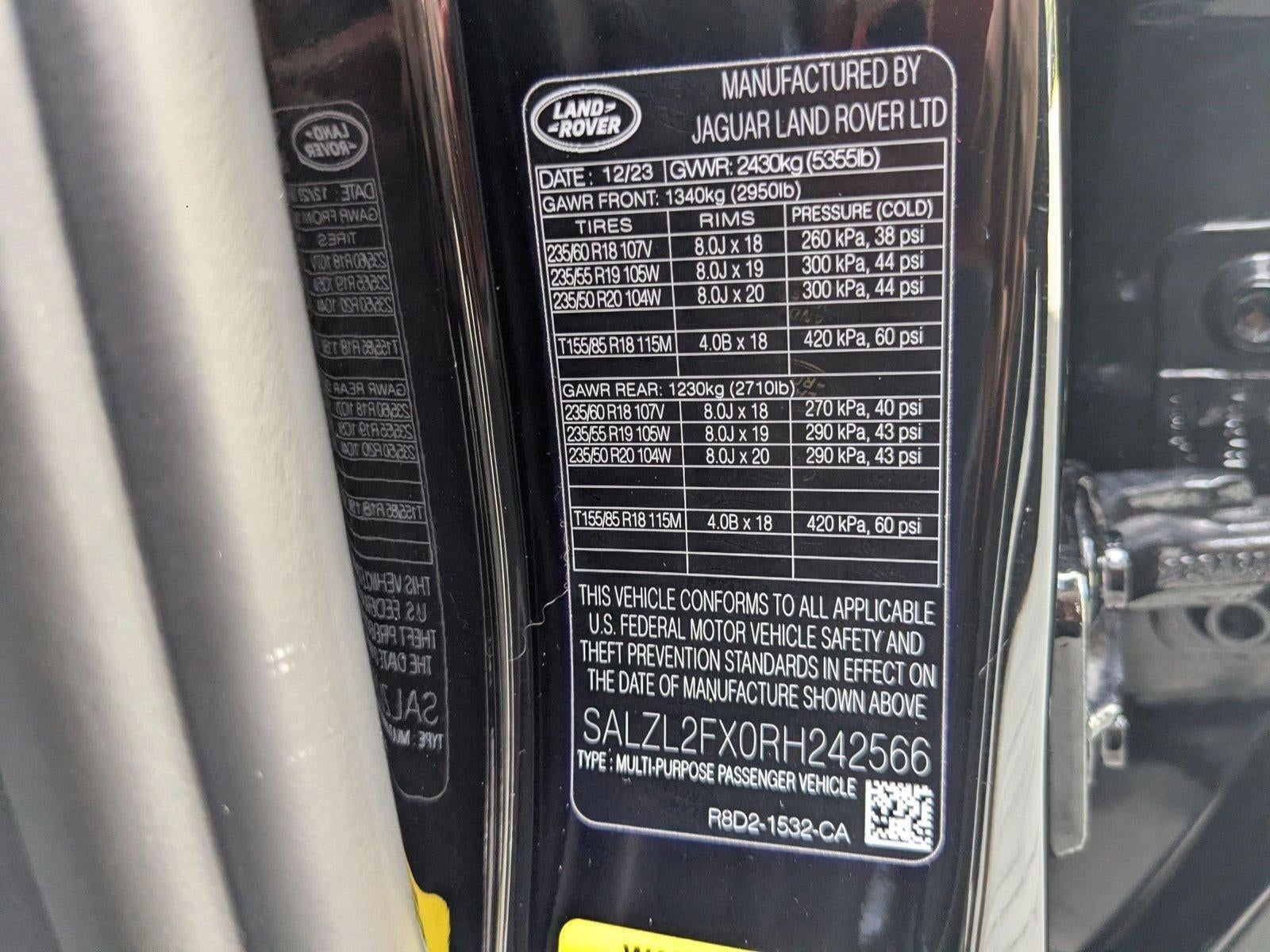 2024 Land Rover Range Rover Evoque Dynamic SE AWD