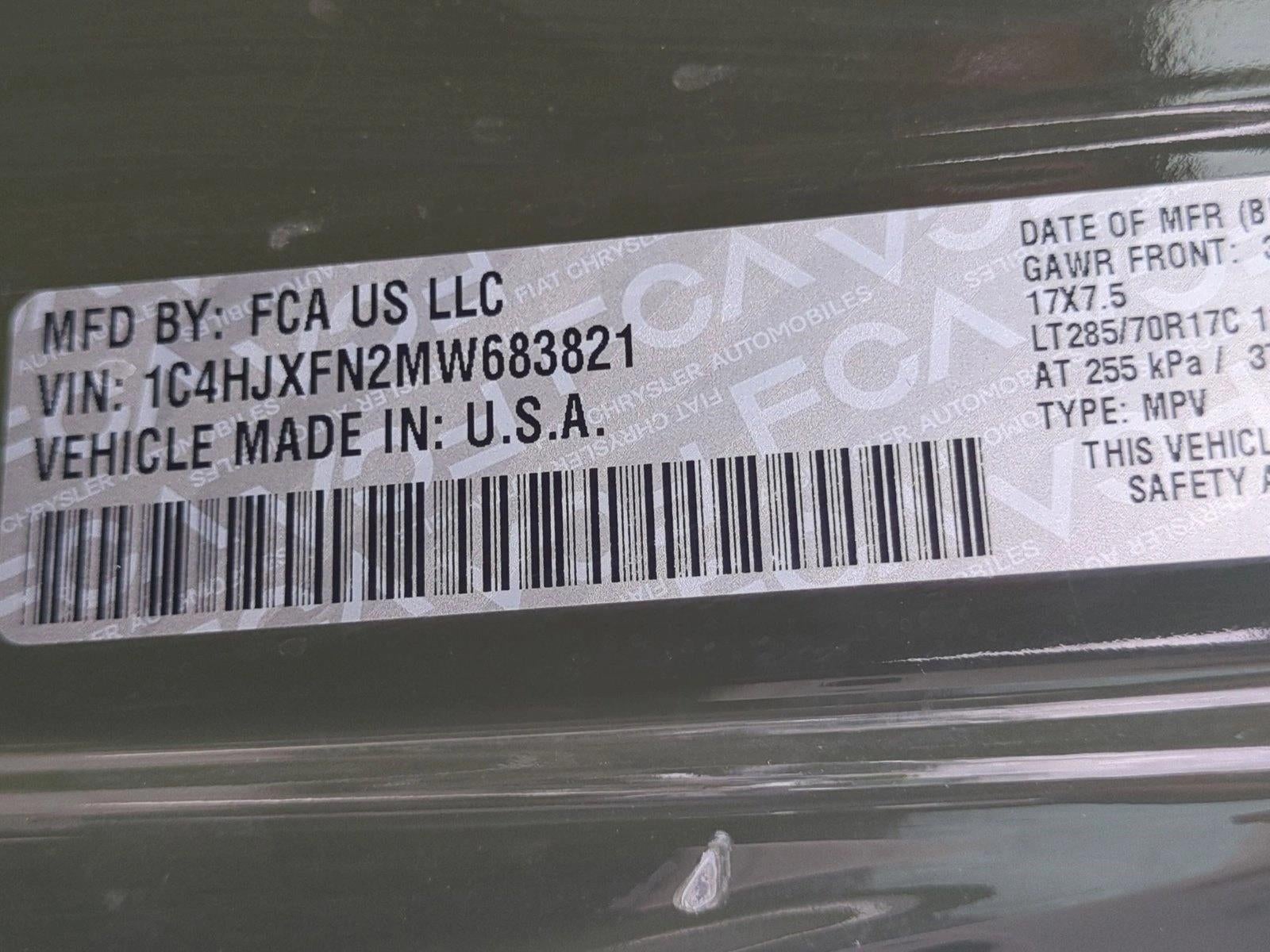 2021 Jeep Wrangler Unlimited Rubicon 4x4