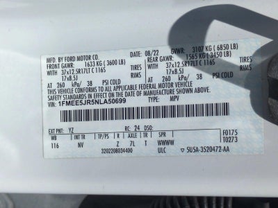 2022 Ford Bronco Raptor 4 Door Advanced 4x4