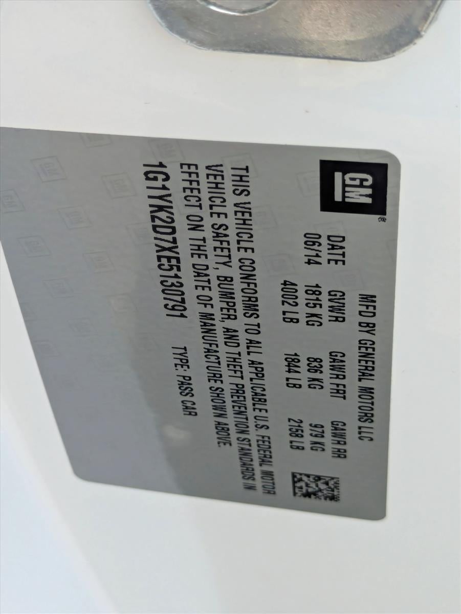 2014 Chevrolet Corvette Stingray Coupe Z51 2LT