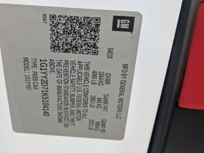 2019 Chevrolet Corvette Grand Sport Coupe 2LT