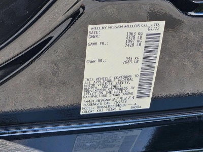2022 Nissan Altima 2.5 S Sedan