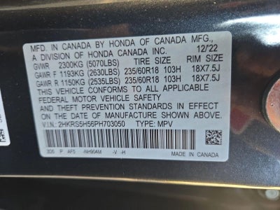 2023 Honda CR-V Hybrid Sport FWD w/o BSI