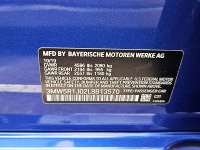 2020 BMW 330i Sedan North America