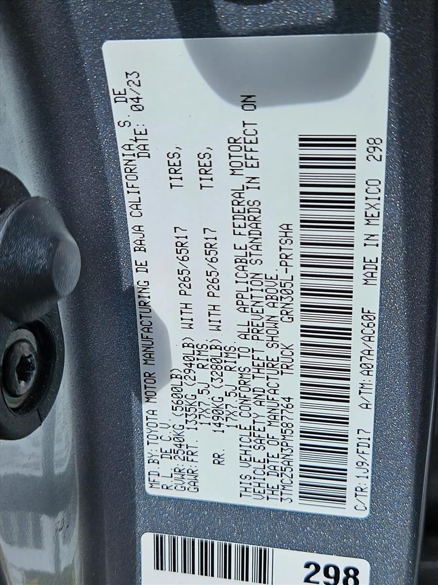 2023 Toyota Tacoma 4WD 4WD TRD Sport Double Cab 5' Bed V6 AT (Natl)