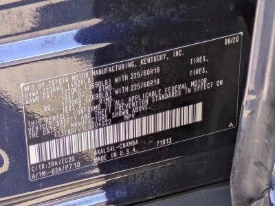 2020 Toyota RAV4 Hybrid XSE AWD (Natl)