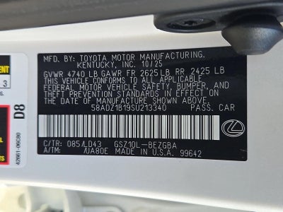 2025 Lexus ES 350 FWD