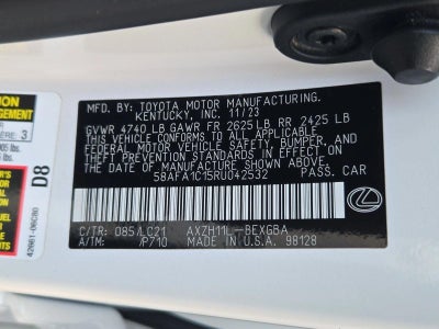 2024 Lexus ES 300h Ultra Luxury FWD