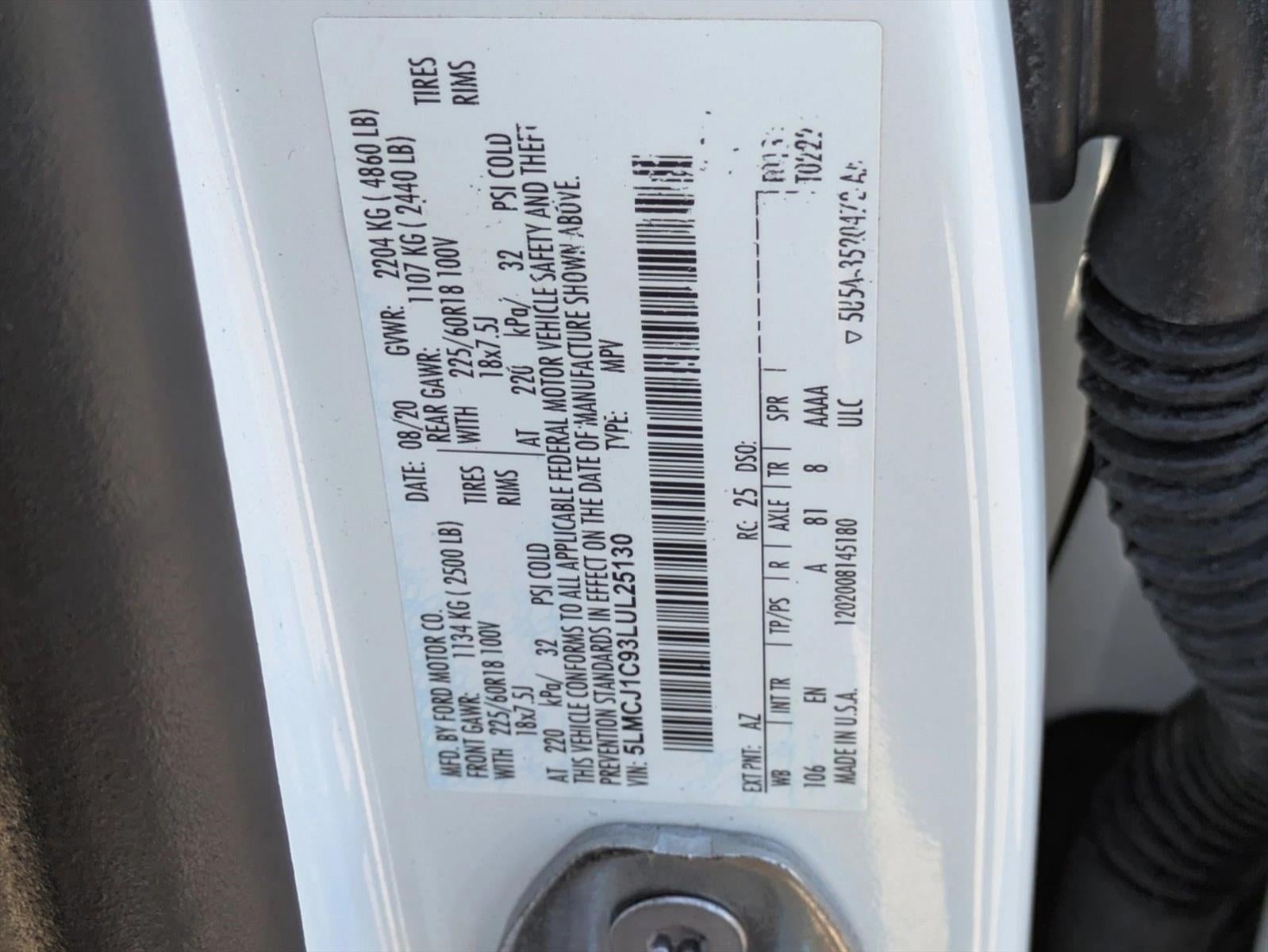 2020 Lincoln Corsair Standard FWD