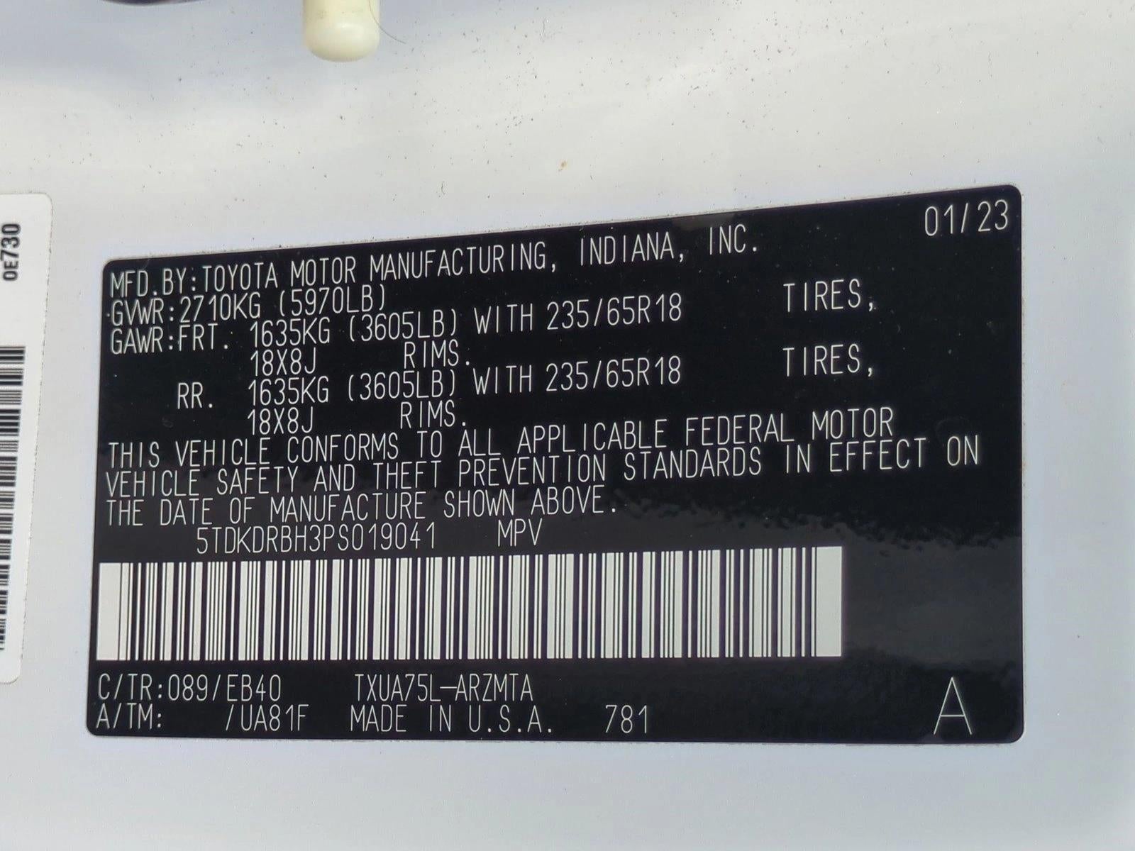 2023 Toyota Highlander XLE AWD (Natl)