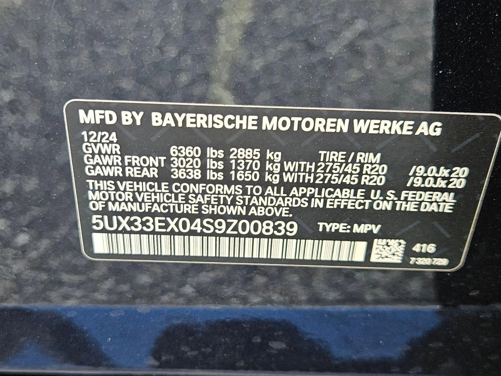 2025 BMW X6 xDrive40i Sports Activity Coupe
