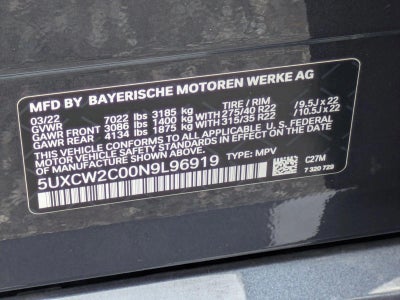 2022 BMW X7 xDrive40i Sports Activity Vehicle