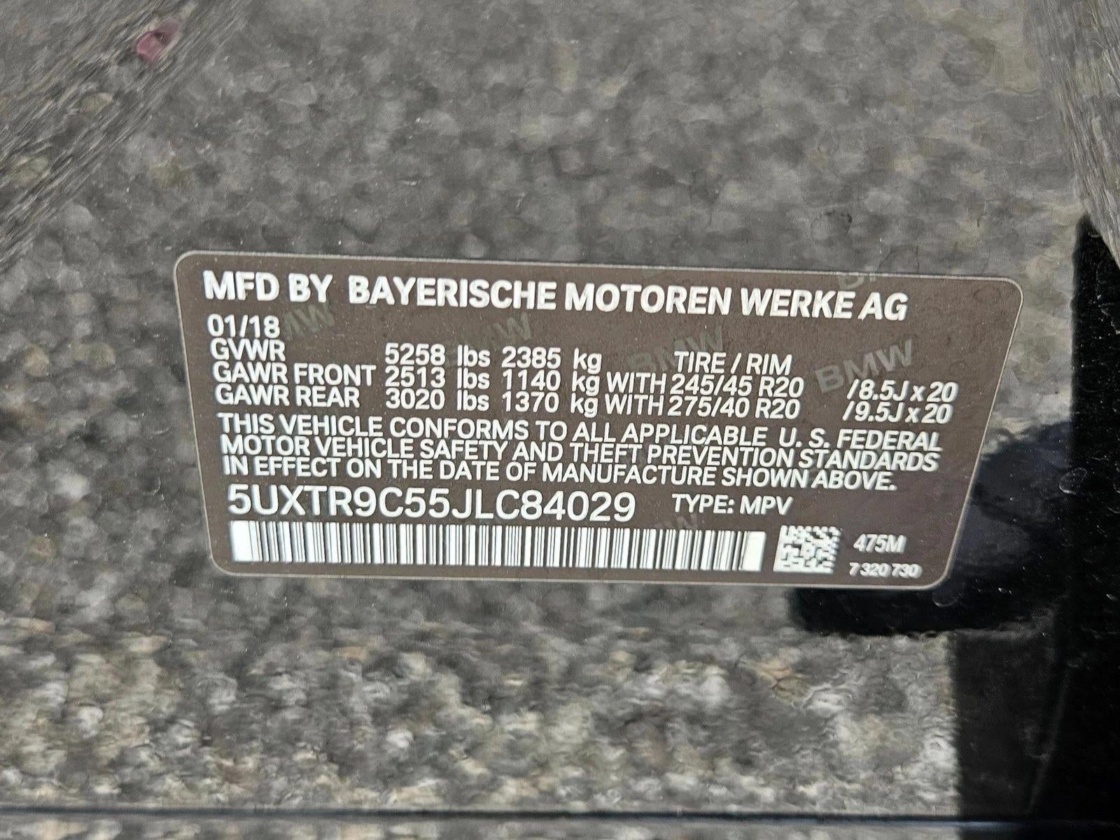 2018 BMW X3 xDrive30i Sports Activity Vehicle