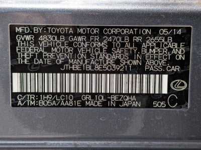 2014 Lexus GS 350 4dr Sdn RWD