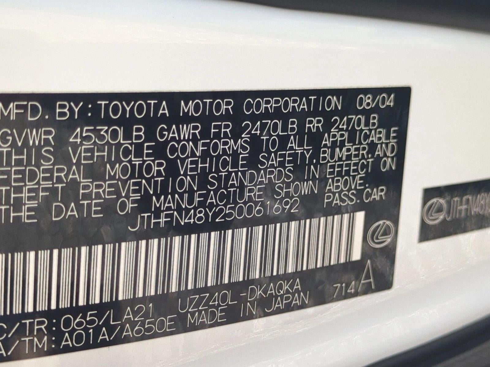 2005 Lexus SC 430 