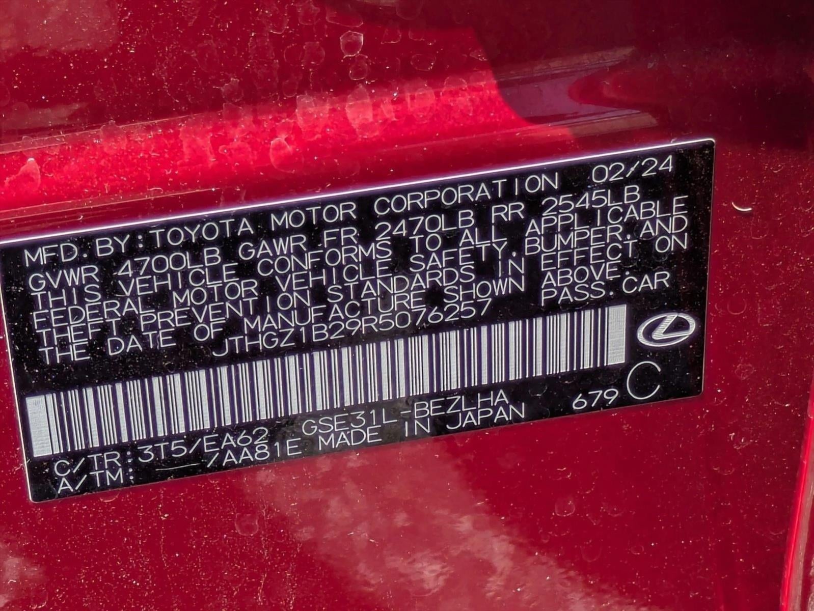 2024 Lexus IS 350 F SPORT RWD