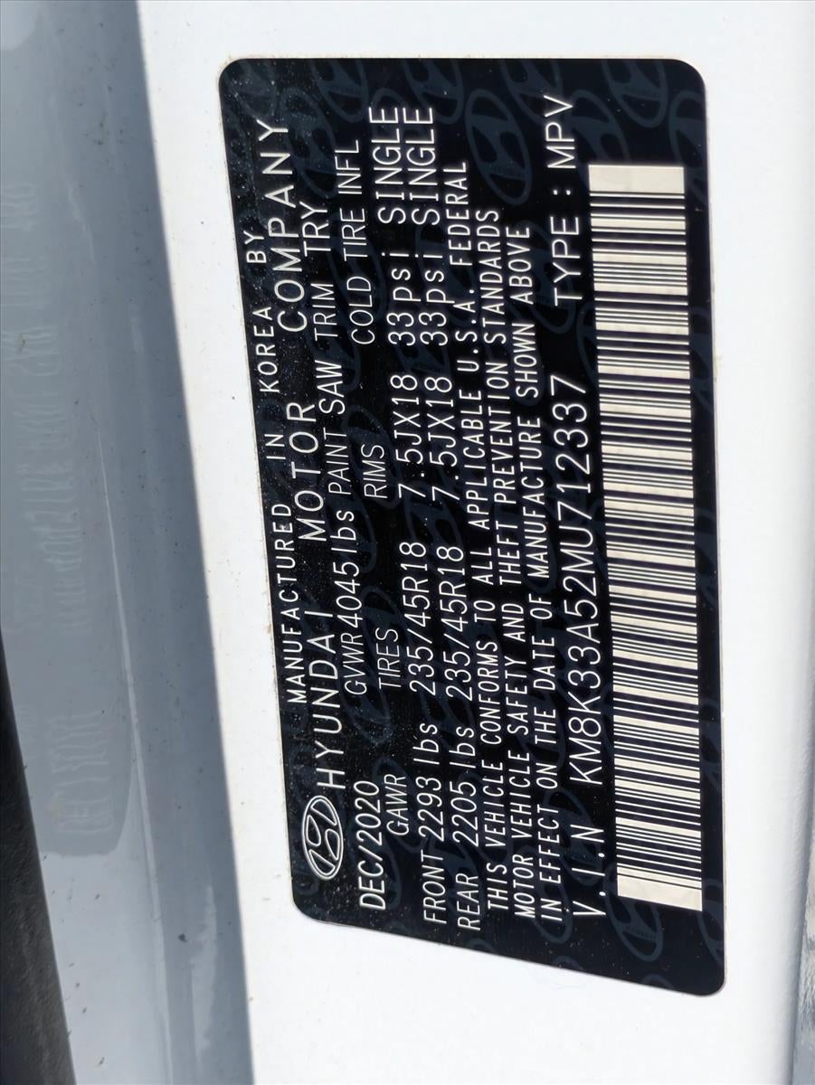 2021 Hyundai KONA Limited DCT FWD