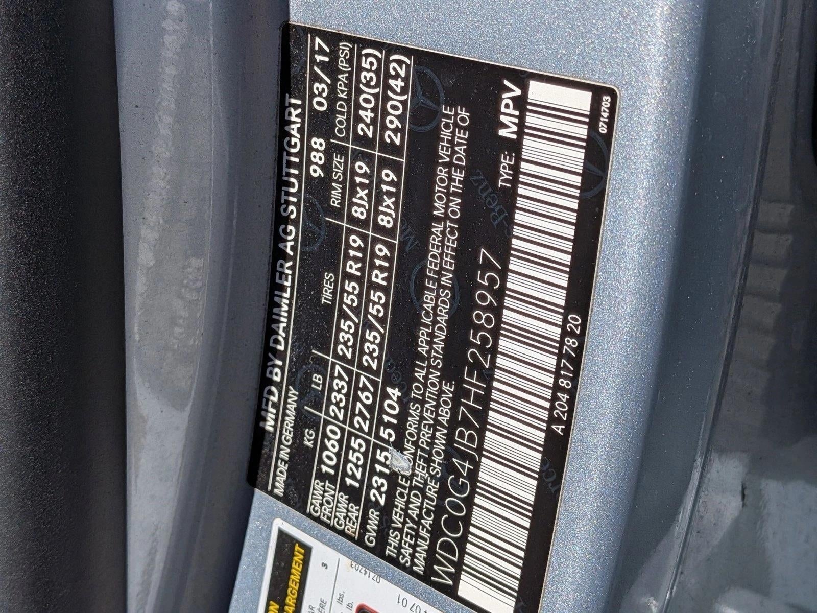 2017 Mercedes-Benz GLC GLC 300 SUV