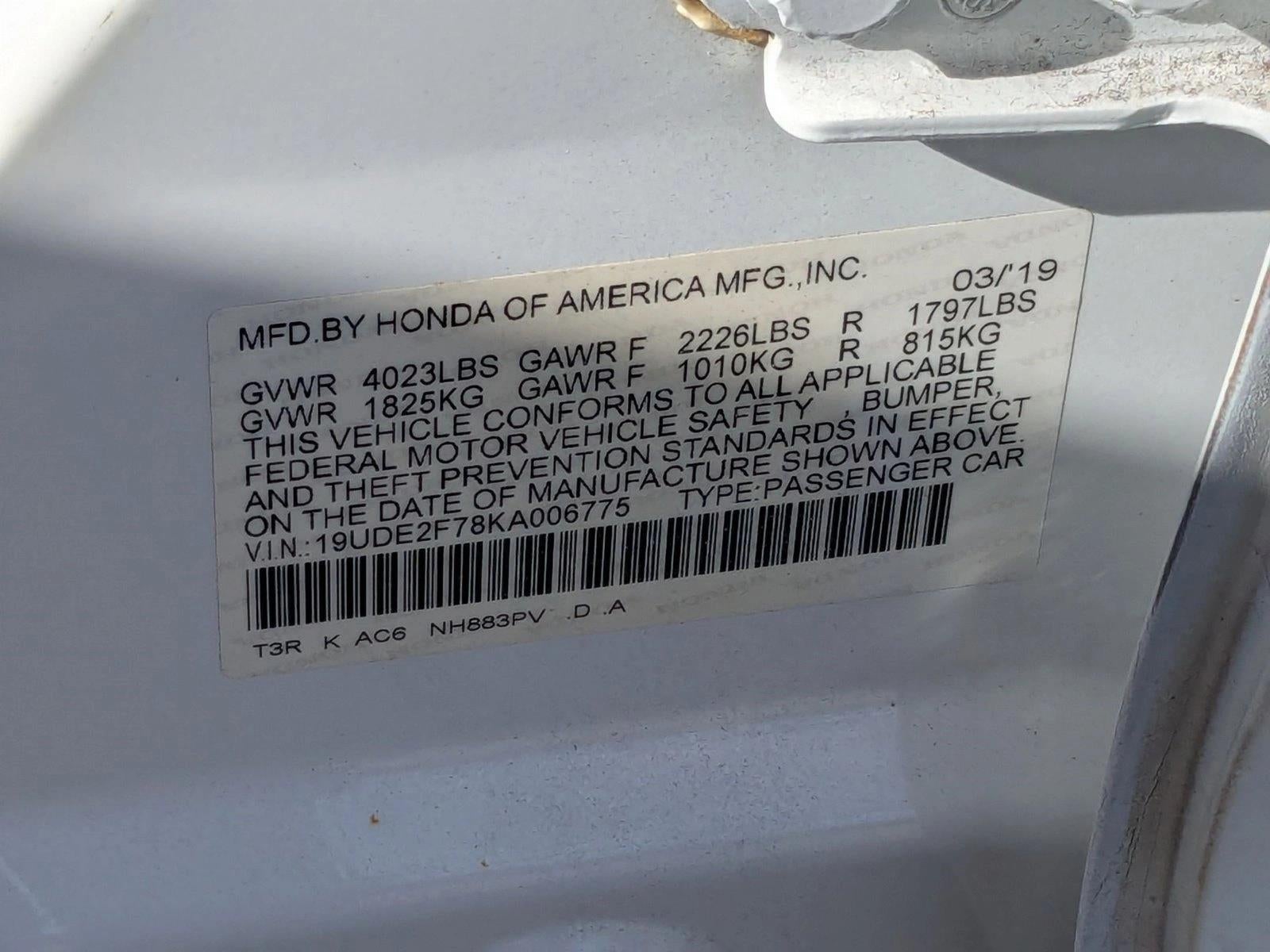 2019 Acura ILX Sedan w/Premium Pkg