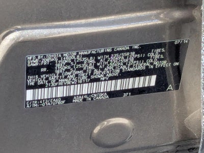 2014 Toyota RAV4 AWD 4dr Limited (Natl)