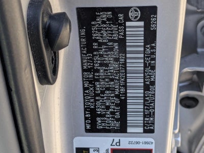 2014 Toyota Camry 4dr Sdn I4 Auto XLE (Natl) *Ltd Avail*