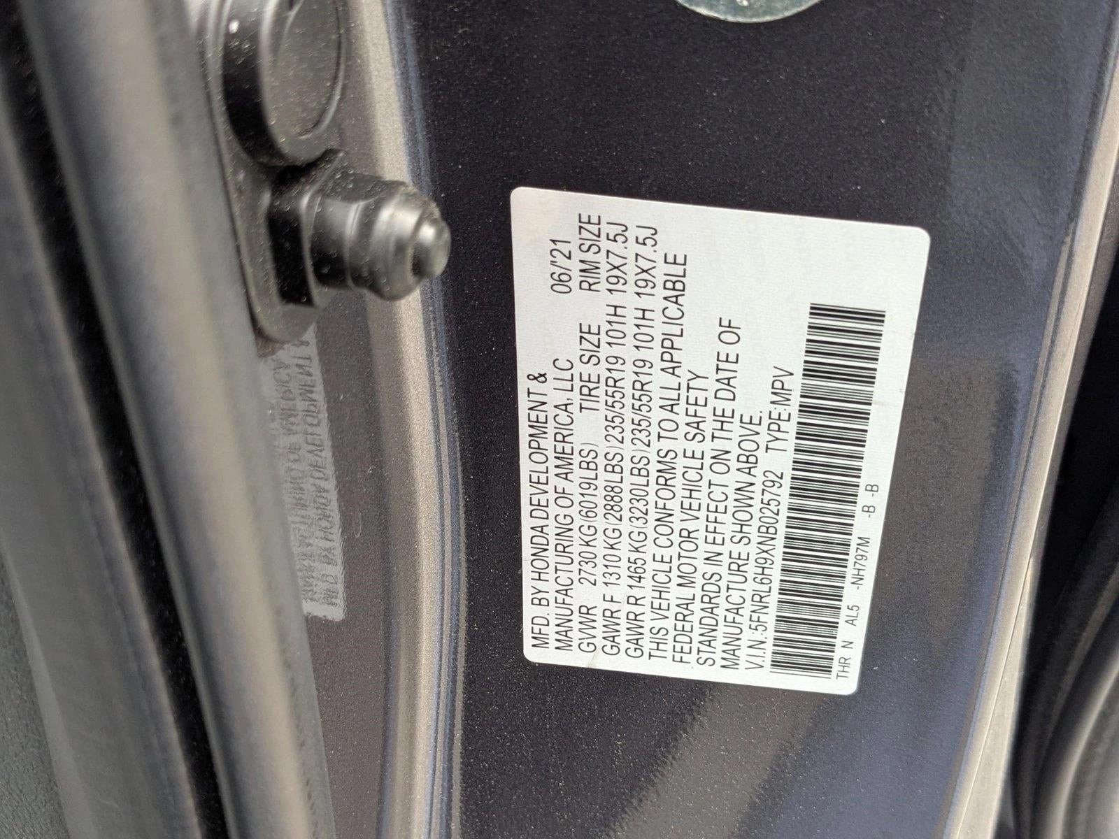 2022 Honda Odyssey Elite Auto