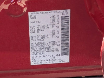 2019 Nissan Rogue FWD SL