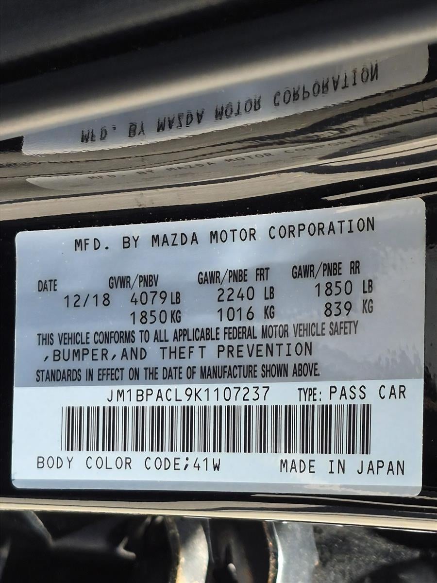 2019 Mazda Mazda3 Sedan FWD w/Select Pkg