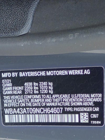 2022 BMW 430i xDrive Convertible