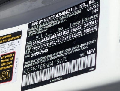 2025 Mercedes-Benz GLS GLS 580 4MATIC® SUV