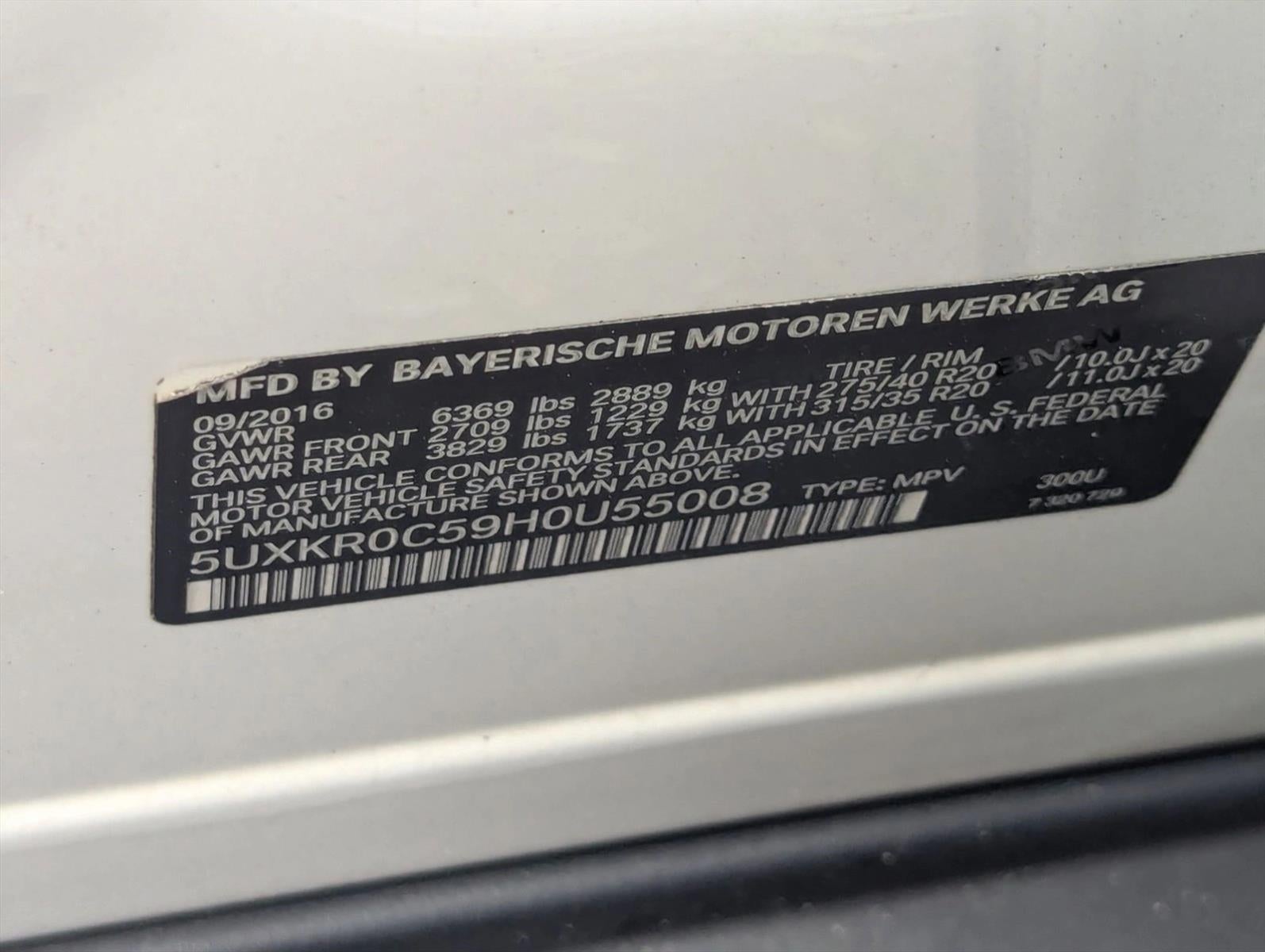 2017 BMW X5 xDrive35i Sports Activity Vehicle