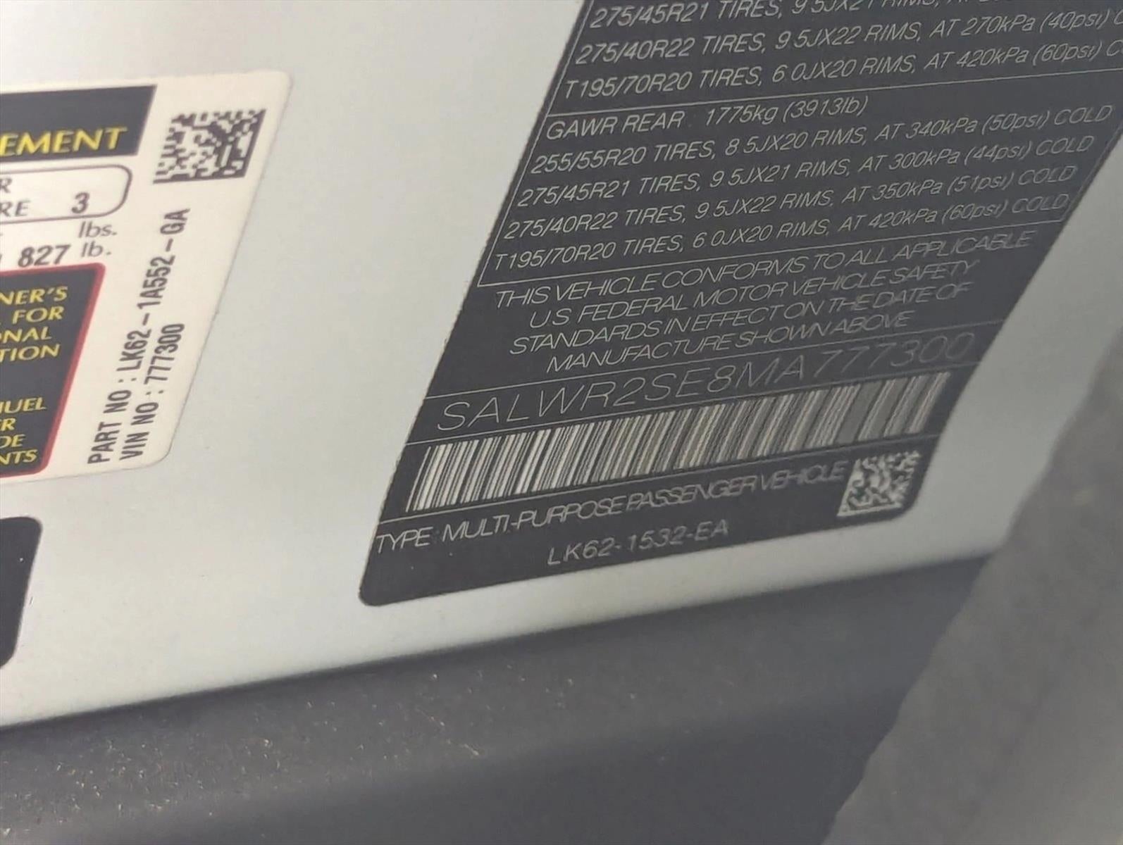 2021 Land Rover Range Rover Sport V8 Supercharged HSE Dynamic