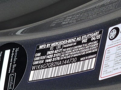 2022 Mercedes-Benz S-Class S 580 4MATIC® Sedan