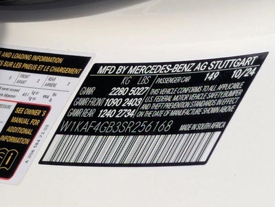 2025 Mercedes-Benz C-Class C 300 Sedan