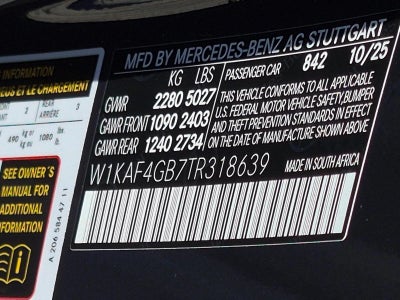 2026 Mercedes-Benz C-Class C 300 Sedan