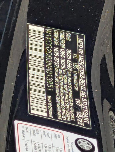 2022 Mercedes-Benz EQS EQS 450+ Sedan