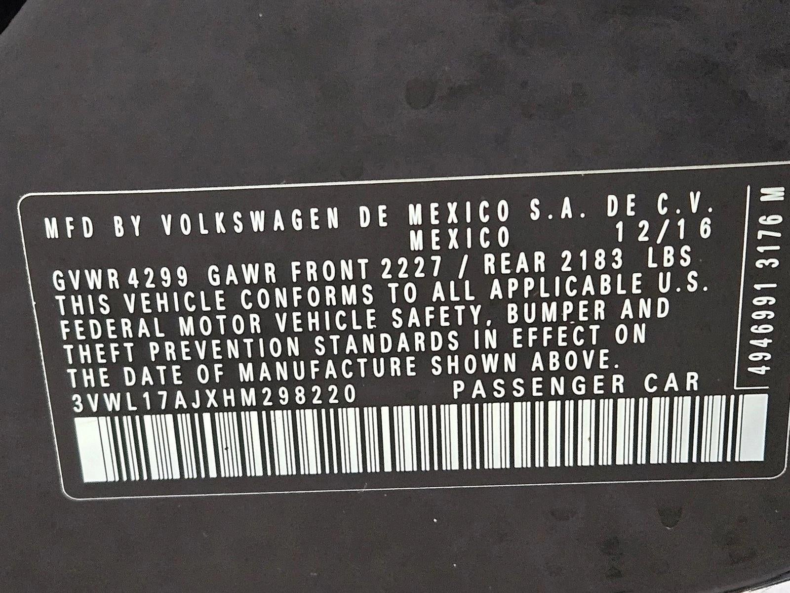 2017 Volkswagen Jetta 1.8T SEL Auto