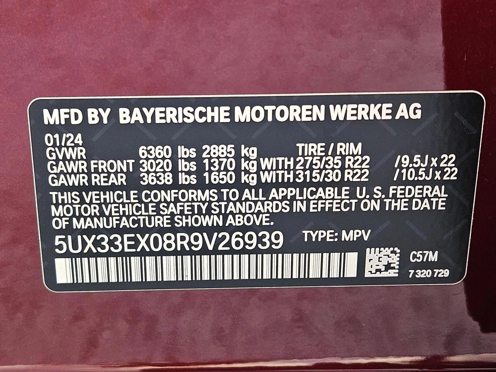 2024 BMW X6 xDrive40i Sports Activity Coupe