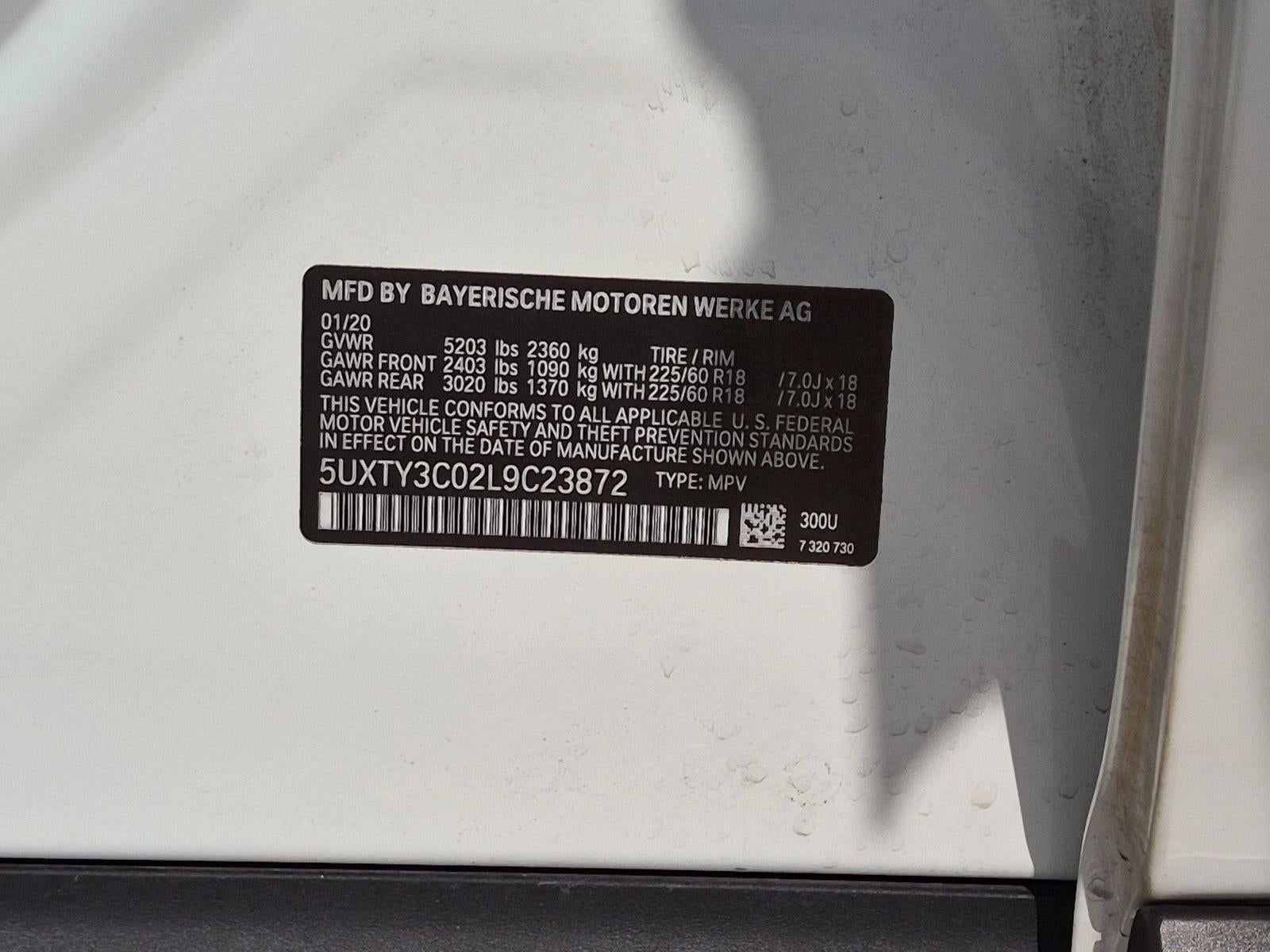 2020 BMW X3 sDrive30i Sports Activity Vehicle