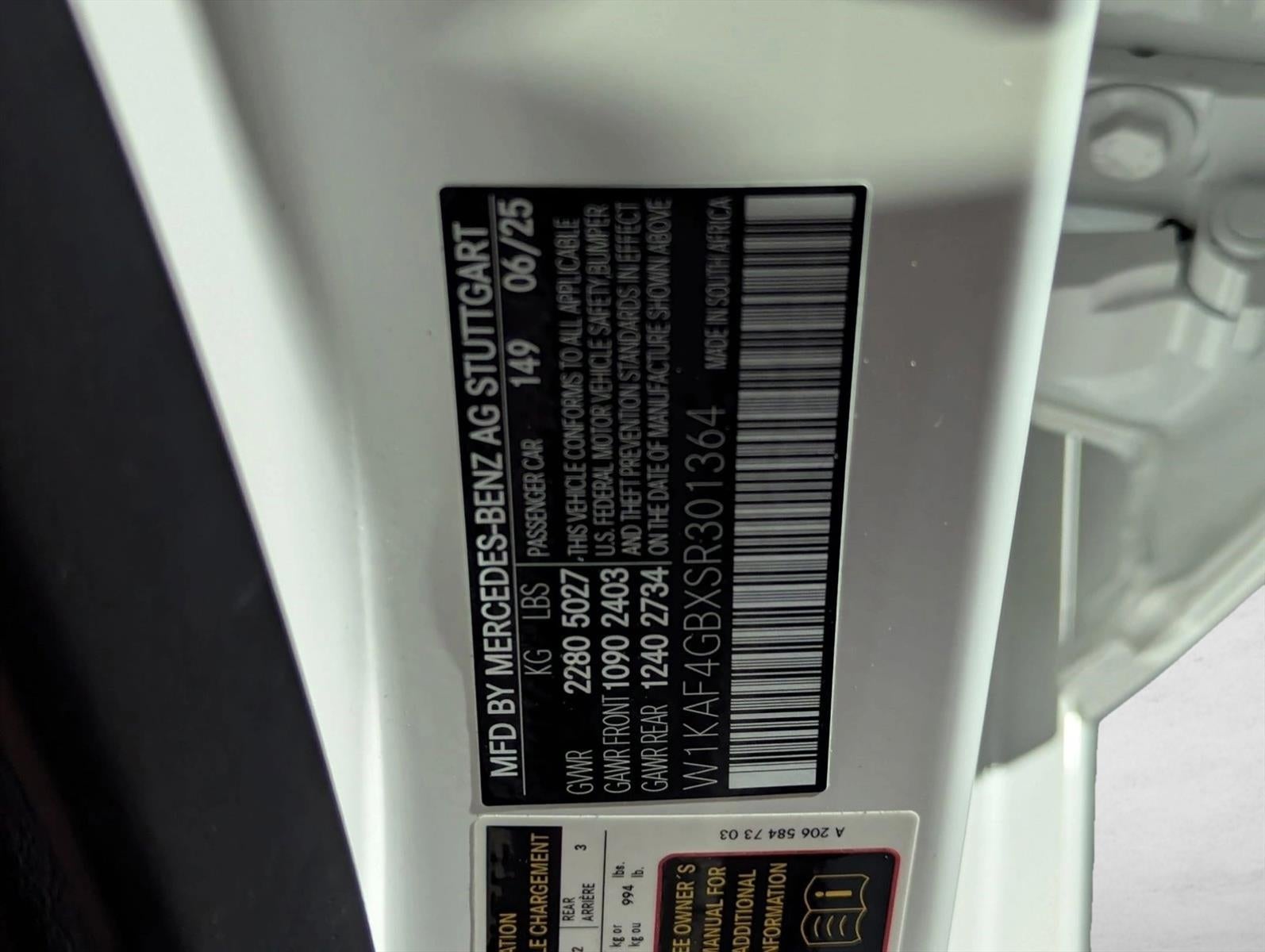 2025 Mercedes-Benz C-Class C 300 Sedan